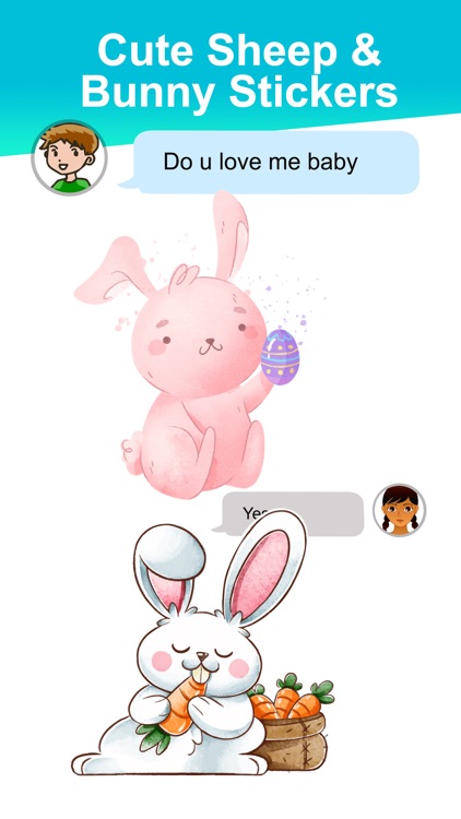 Sheep & Bunny Stickers screenshot-3