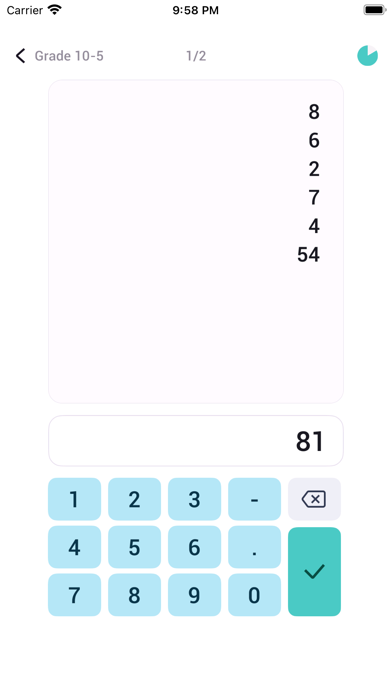 Screenshot 2 of Abacus Mental Math Training App