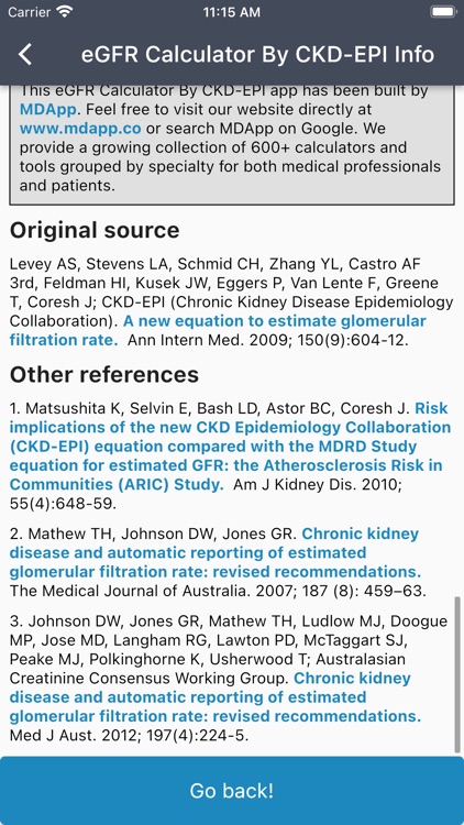 CKD-EPI eGFR Calculator screenshot-4