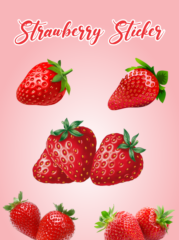 Lovely Strawberry Stickers