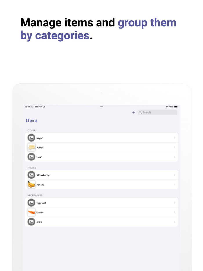 Grocery List Make it simple
