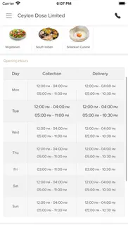 ceylon dosa limited iphone screenshot 4