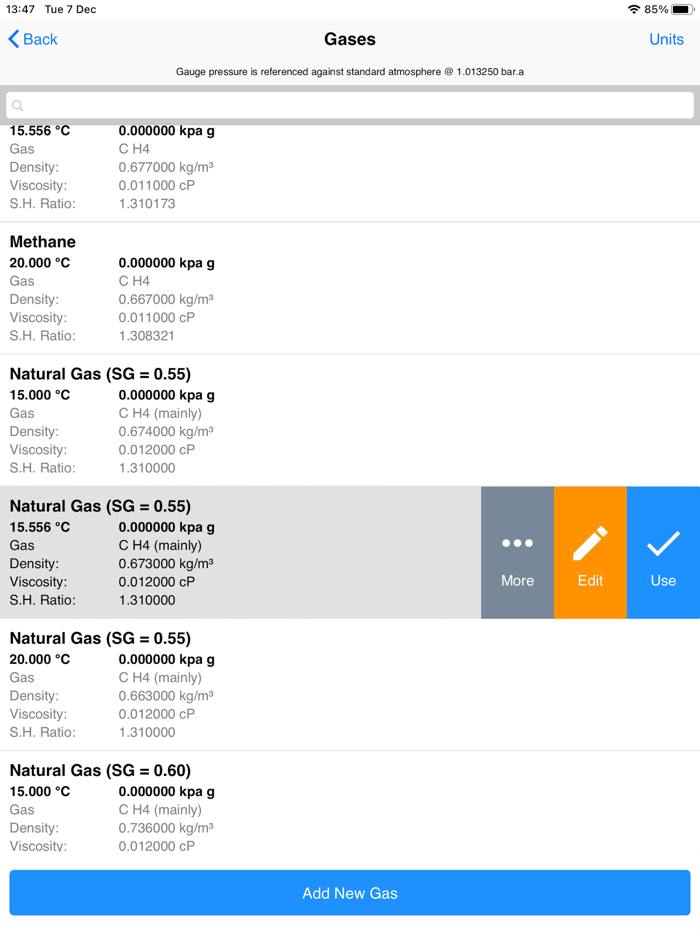 Pipe Flow Gas Pressure Drop