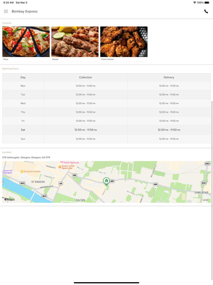 Bombay Express Glasgow.