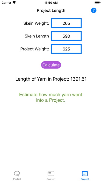 Yarn Amount Calculator screenshot-4