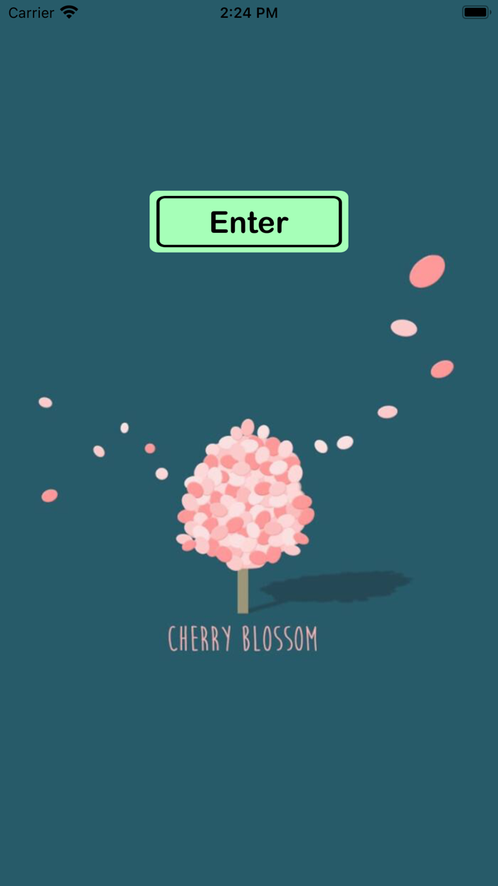 Cherry Blossom Word