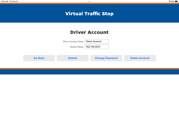 Virtual Traffic Stop