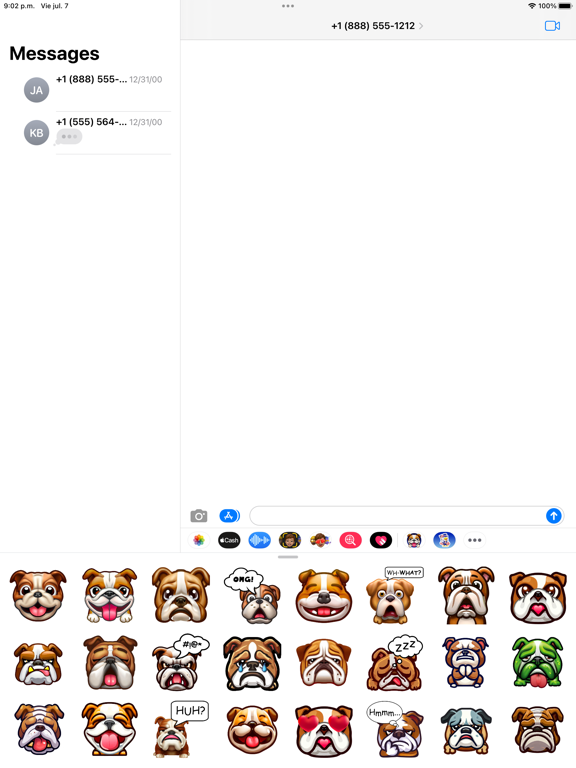 Bulldog Emoji Mania, Apps