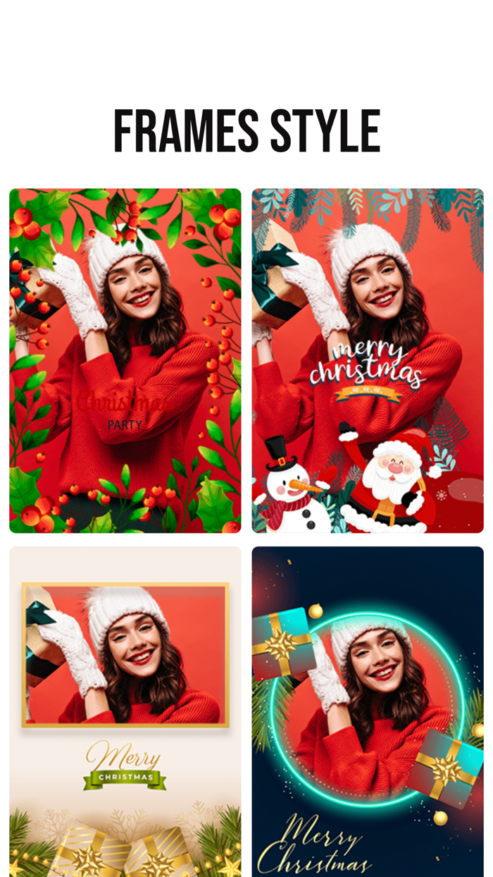 Xmas photo frames  editor