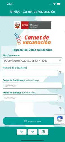 Captura de Pantalla 1 Carné de Vacunación iphone