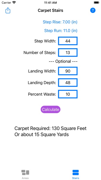 Carpet Measurement Calculator