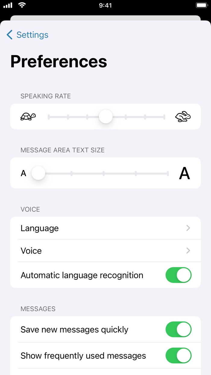 Speech - Voice synthesis