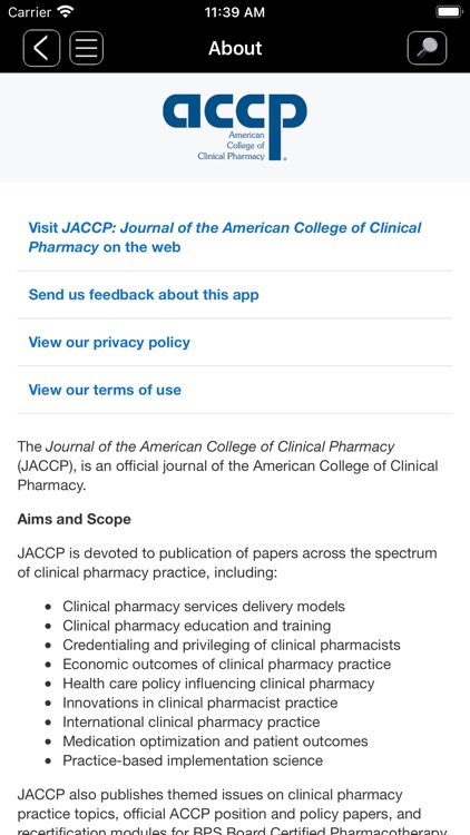 Official Journals of ACCP screenshot-5