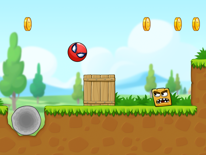 Red Bounce Ball Adventure