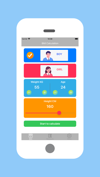 Screenshot #1 pour BMI Index Calculator Lite