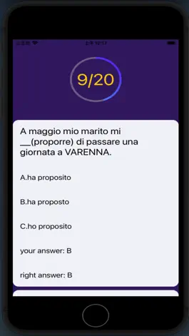 Game screenshot Italian Grammar Test LvB hack