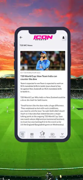 Game screenshot Icon sportz Live Score & News mod apk