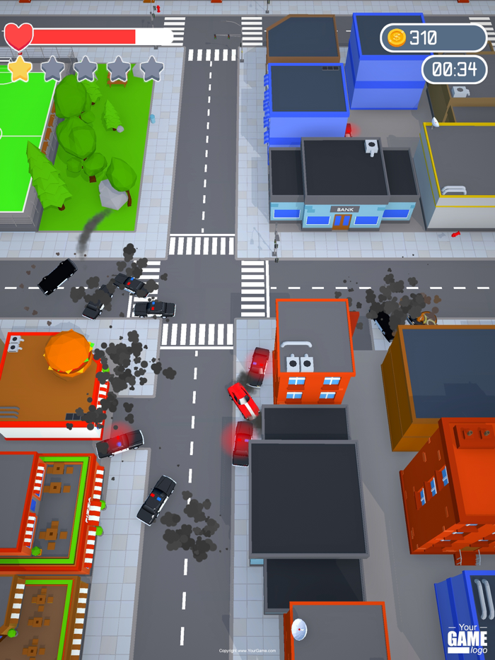 Cop Car Rush 3D