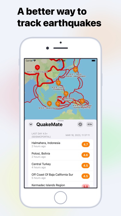 QuakeMate: Track Earthquakes