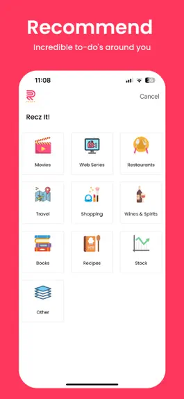 Game screenshot Recz-Social Recommendation App apk