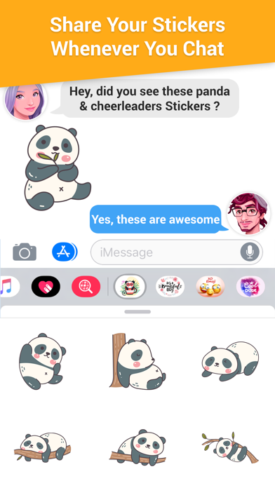 Panda & Cheerleaders Animated screenshot 3