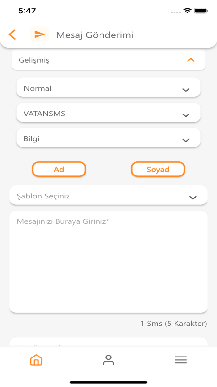 VatanSMS  Başlıklı Toplu SMS