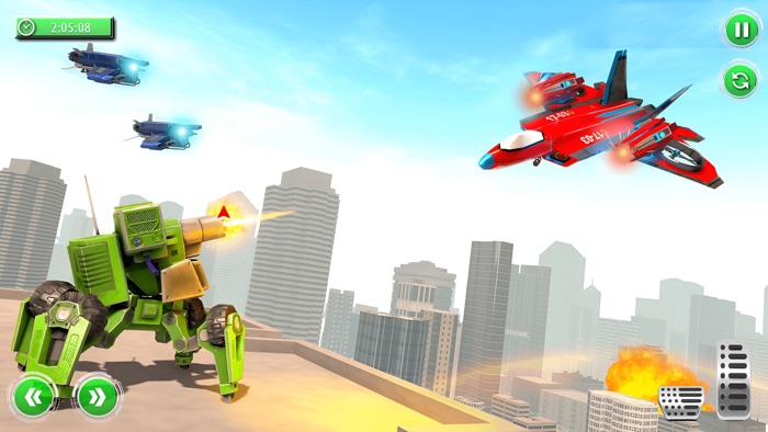 Car Transform - Robot Games 3D