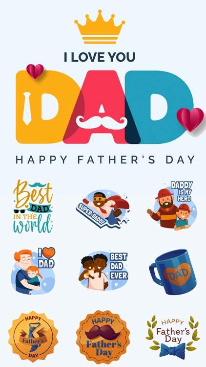 Father's Day Stickers & Quotes