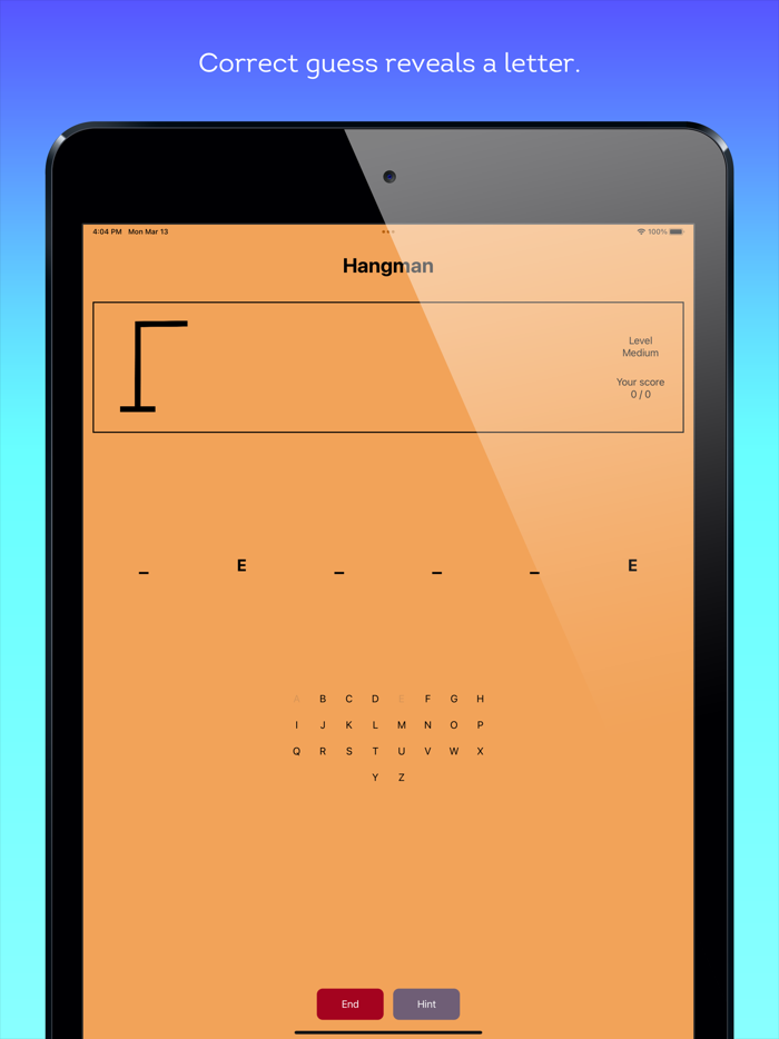 Hangman - 1 and 2 player