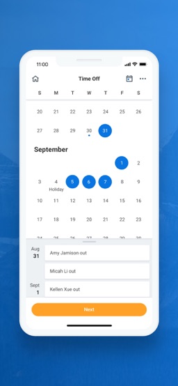 Workday app screenshot