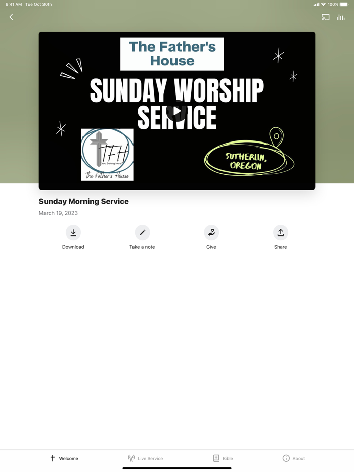 The Fathers House INT.