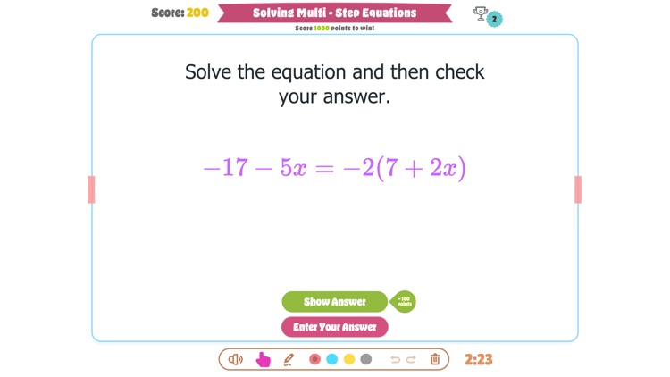 Solving Multi Step Equations screenshot-3