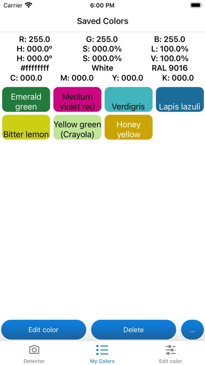 RGB Color Detector