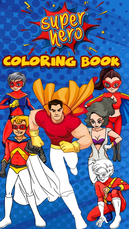 Super heroes coloring pages