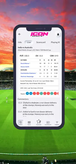 Game screenshot Icon sportz Live Score & News apk