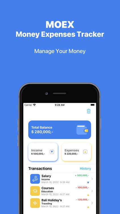 Moex - Money Expenses Tracker