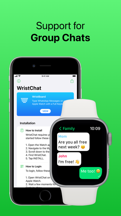 WristChat - App for WhatsApp iphone ekran görüntüleri