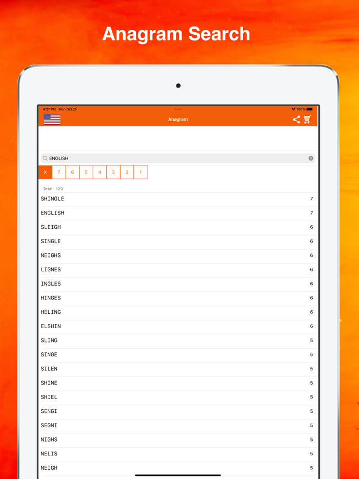 Anagram Solver vàng
