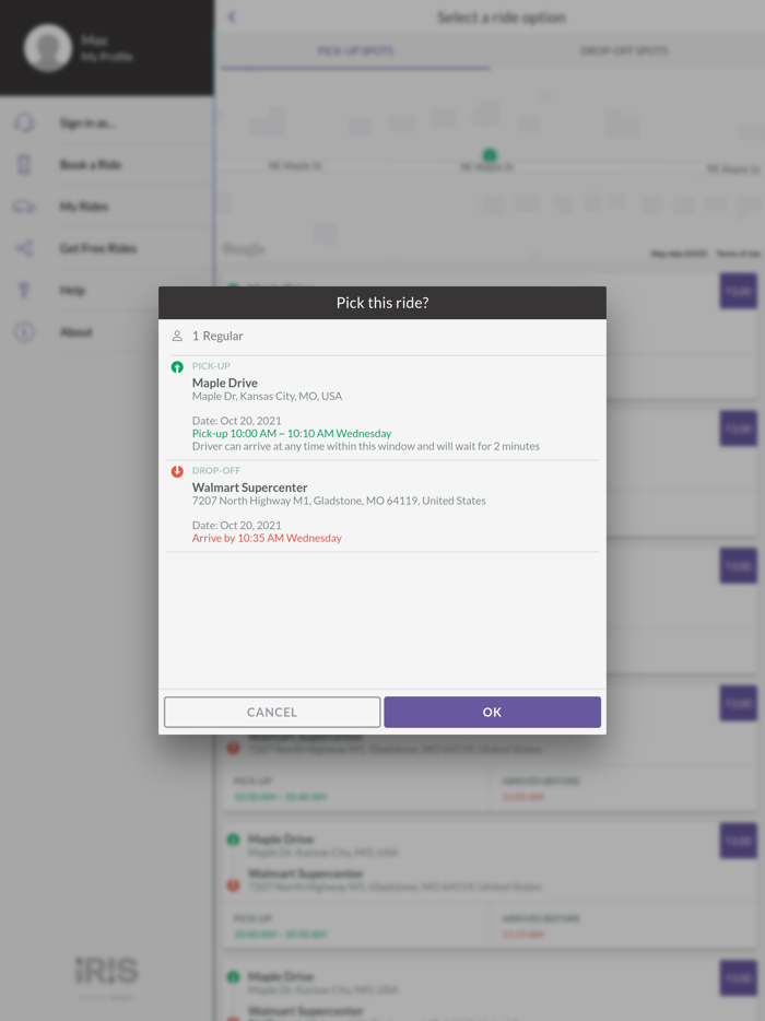 Iris - A Ride KC Partner