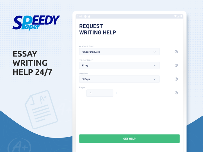 Speedy Paper Essay  Homework