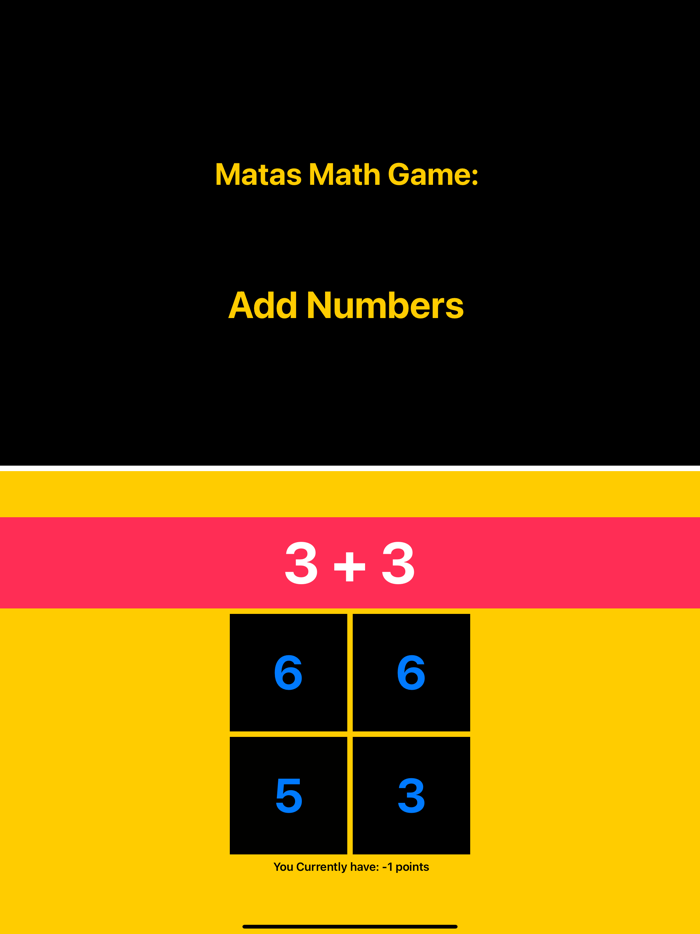 Math Game Add Numbers