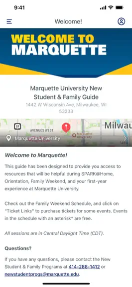 Game screenshot Marquette New Student & Family hack