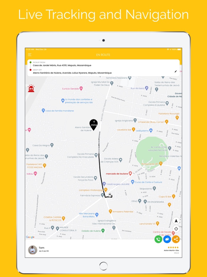 Tchops – Book a ride