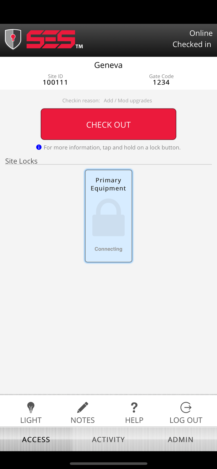 SES Remote Access Control