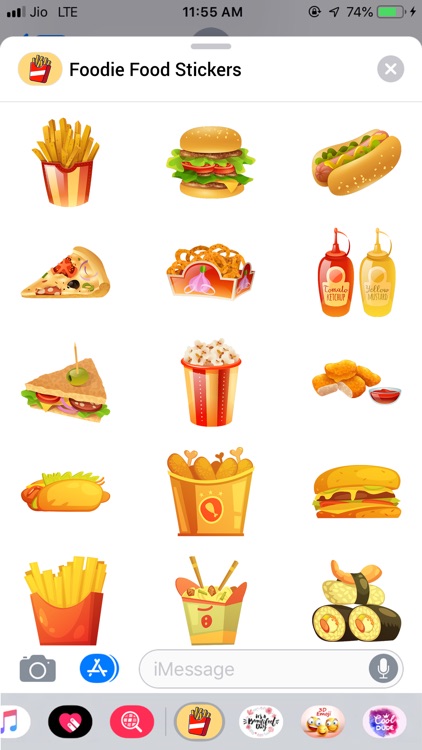 Foodie Food Stickers