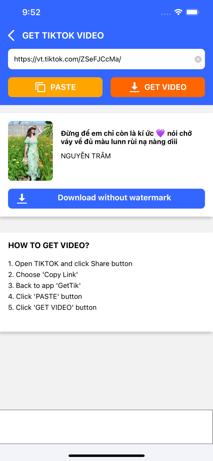 TikMate - Video Saver  Repost