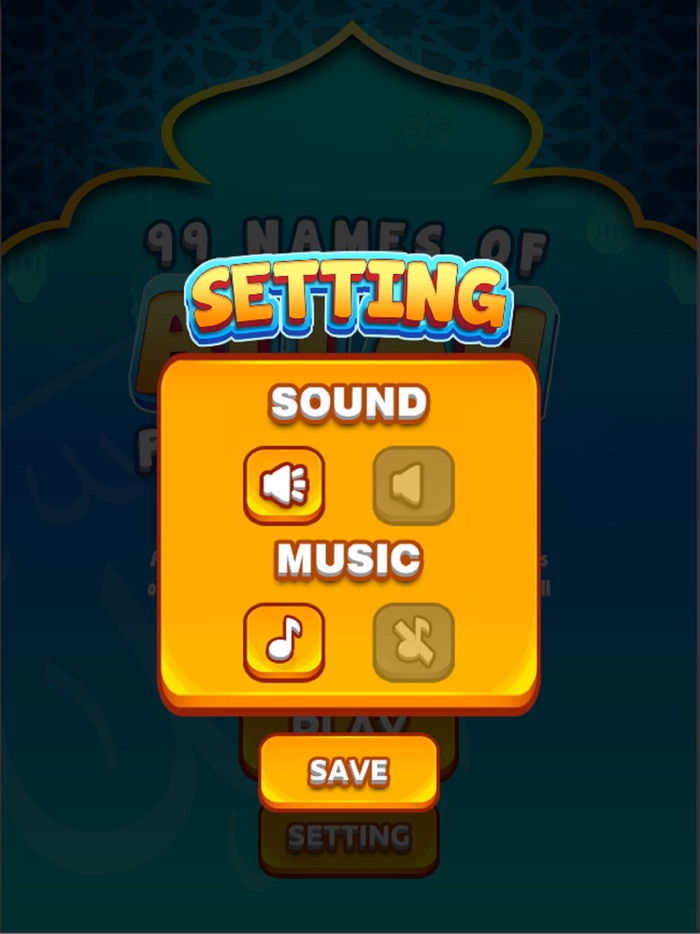 99 Names Of Allah Puzzle Game