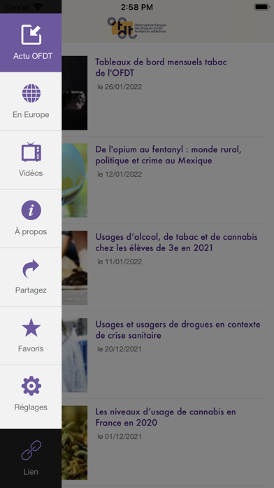 Screenshot #2 pour Actu OFDT