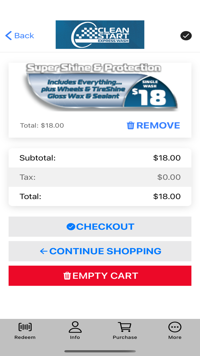 Clean Start Express CW