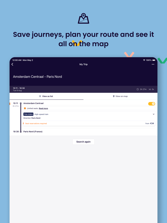 Eurail/Interrail Rail Planner screenshot 3